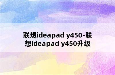 联想ideapad y450-联想ideapad y450升级